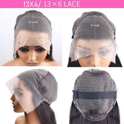 200 Density Body Wave 13x4 Lace Frontal Wig Human Hair 13x6 hd Lace Frontal Wig for Black Women
