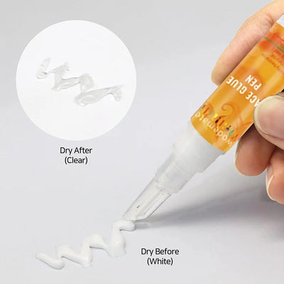 Lace Glue Pen Waterproof Wig Adhesive Invisible Hair Replacement Glue Strong Hold Bonding Glue For Toupee Hairpiece Frontal 5ml