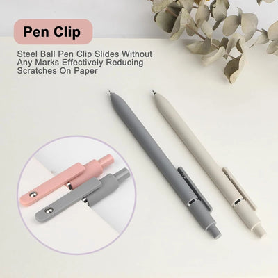 5pcs High-quality Retractable Gel Pen 0.5mm Quick Dry Black Ink Pen Fine Tip Smooth Writing Cutes Pen School Office Supplies