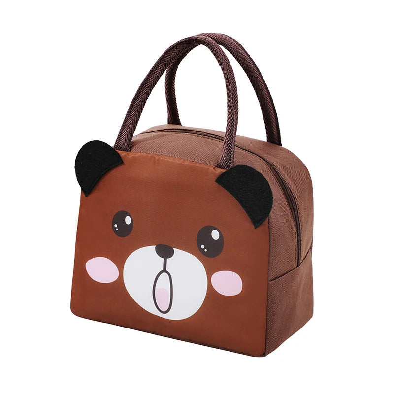 Cartoon Picnic Tote Lunch Bag Portable Insulated Thermal Heat Children'S Bento Bag Kid School Lunch Box Bags Cooler Ice Pack New