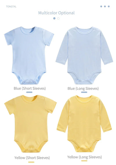 INSULAR Baby Cotton Rompers Infant Soft Jumpsuit Newborn Comfortable Bodysuits Kids Triangle Climbing Clothes Short Long Sleeves