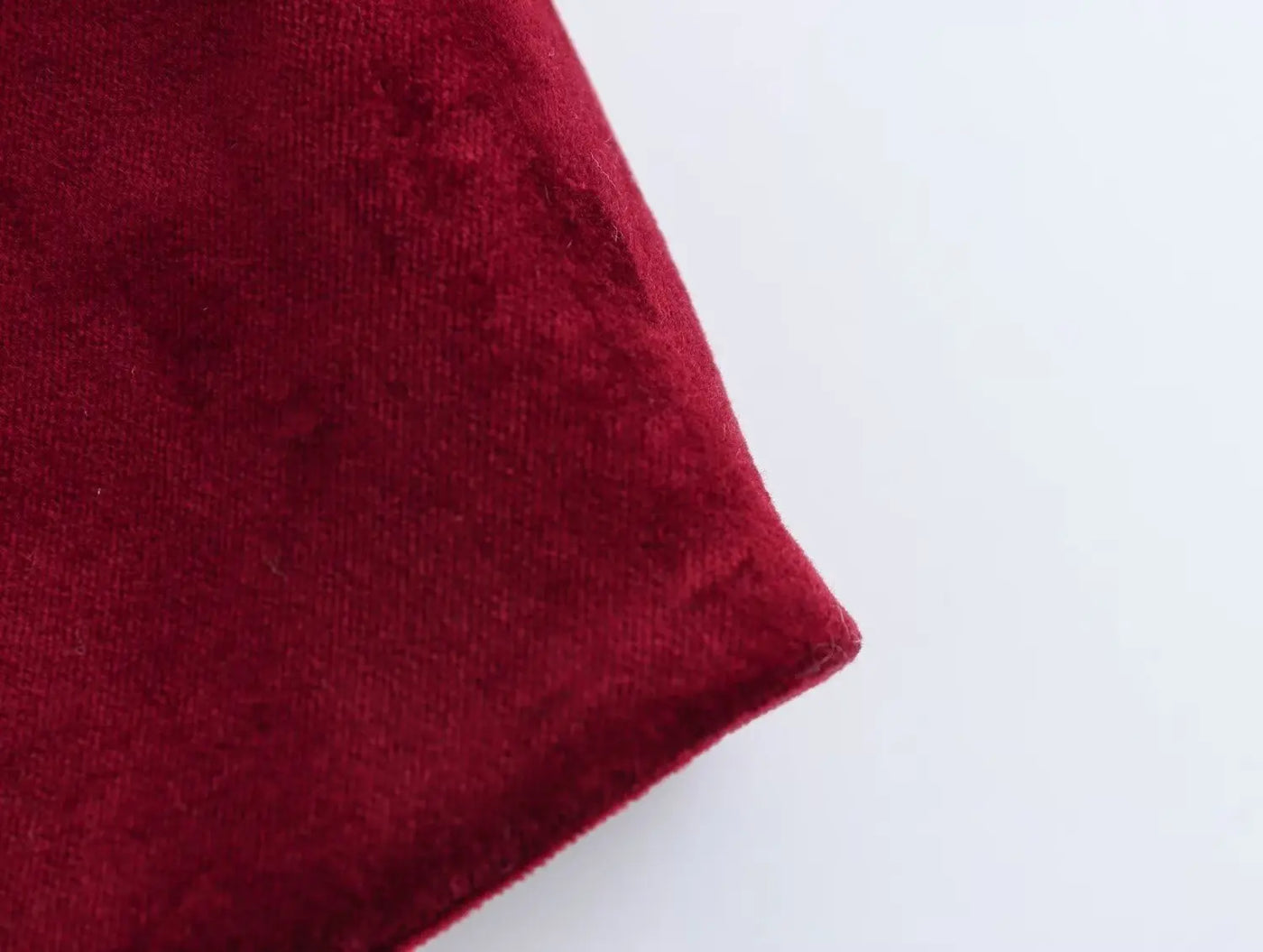 TRAFZA-Women Sexy Velvet Mini Dress Thin Strap Backless Burgundy Dress New 2025 Fashion Date Romantic Party Dress