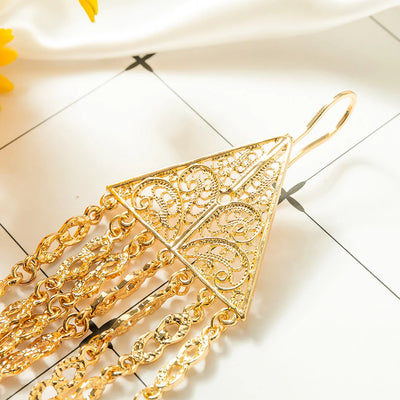 Algerian Wedding Bride Gold Color Necklace Handmade Multi-layer Human Head Chest Chain Coin Necklace Caftan Body Chain Jewelry