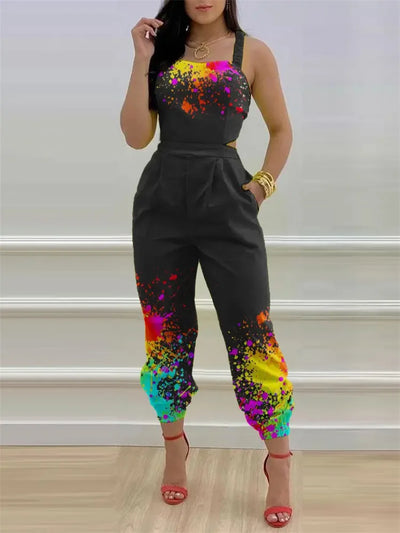 Jumpsuit Women Elegant Long Jumpsuit Strapless Slash Neck Feather Tube Top Sexy Fashion Party Night Evening Jumpsuit 2021 Summer