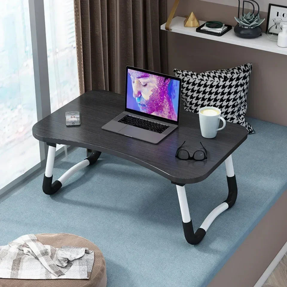 Foldable Learning Desk Convenient Computer Desk Installation Free Small Desk Anti Slip Desk Multifunctional Bed Storage Desk