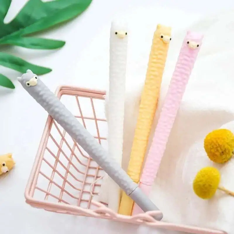 1 Piece Cute Kawaii Cartoon Alpaca Gel Pen Sheep Korean Stationery School Office Supply Handles Gift Ellen Brook