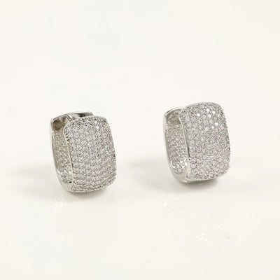 ZAKOL New Fashion U Shape Gold Color Hoop Earrings For Women Wedding Anniversary Gift Jewelry Wholesale