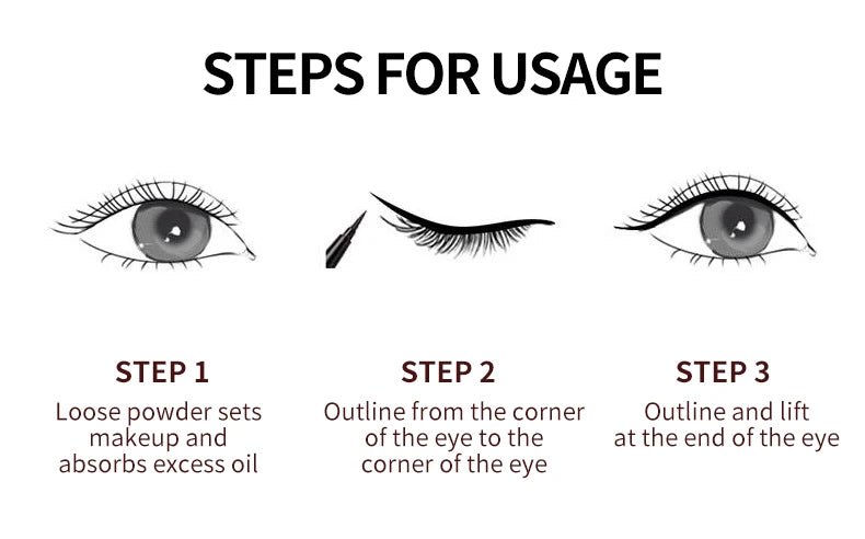 Precision Liquid Eyeliner Pen - Long-lasting, Waterproof, Transfer-proof, Quick-Dry Black Eyeliner with Sparkling Design