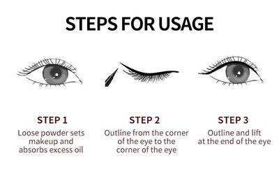 Precision Liquid Eyeliner Pen - Long-lasting, Waterproof, Transfer-proof, Quick-Dry Black Eyeliner with Sparkling Design
