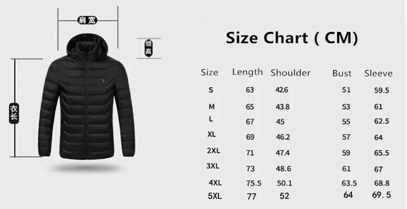 Customizable New Hot Selling 2024 UZZDSS Men's Women's Heated Jackets Coat