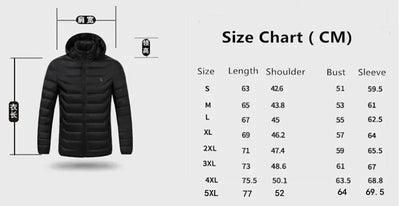 Customizable New Hot Selling 2024 UZZDSS Men's Women's Heated Jackets Coat