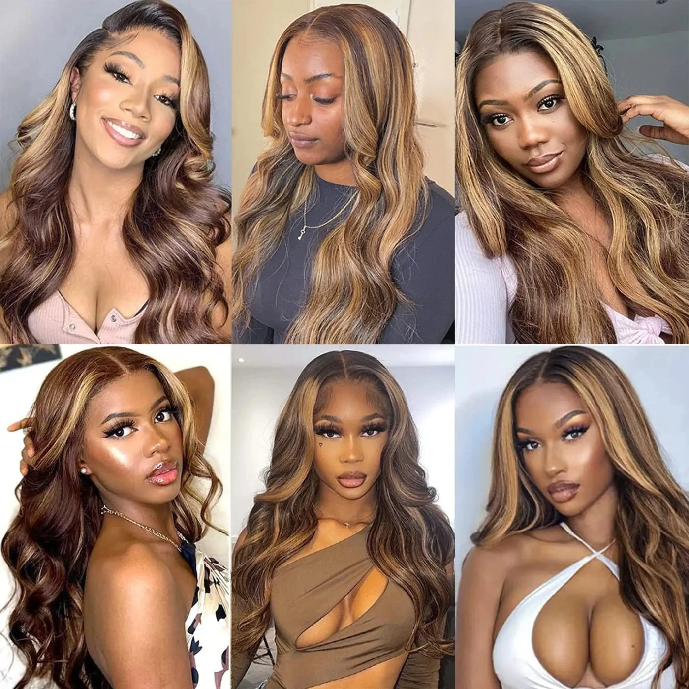 200 Density 30 32Inch 13x6 HD Lace Frontal Wig Body Wave Human Hair 427 Highlight Ombre 13x5 13x4 Lace Front Wig Brazilian Brown