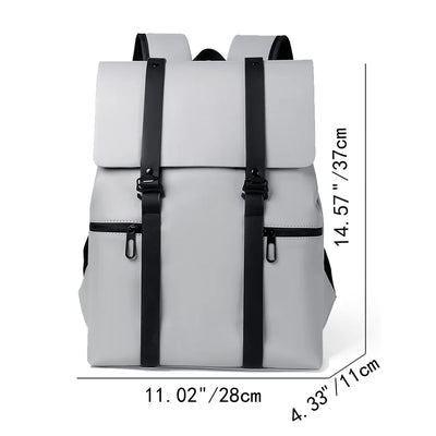 Men Backpack Rucksack Daypack Satchel Student Bag PU Leather Laptop Computer Travel Business Male School Book Bags Knapsack