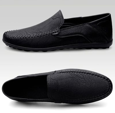 2023 Genuine Leather Mens Loafers Moccasins Shoes Designer Men Casual Handmade Formal Slip on Male Boat Shoes Zapatillas Hombre