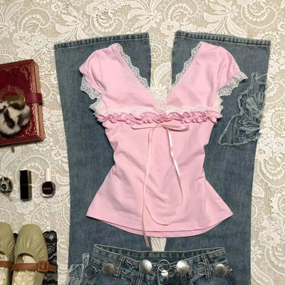 Retro Trendy Short T-Shirt