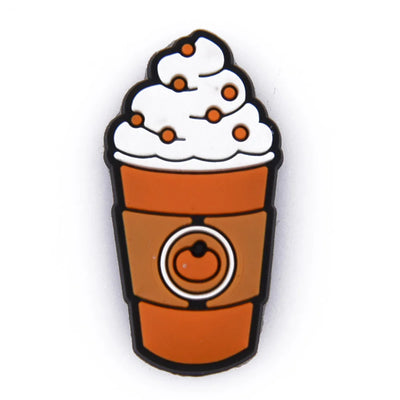 1pc Cute Cartoon Cat Coffee Cup PVC Shoe Charms Buckle Clogs Accessories for Girls Sandals Decoration Kids Gift