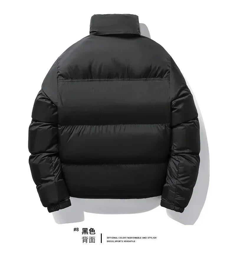 Jacket Male Overcoat Outwear Plus Size 4XL Winter Men Casual Windproof Padded Duck Down Parkas Coat Man Thick Stand Collar Parka