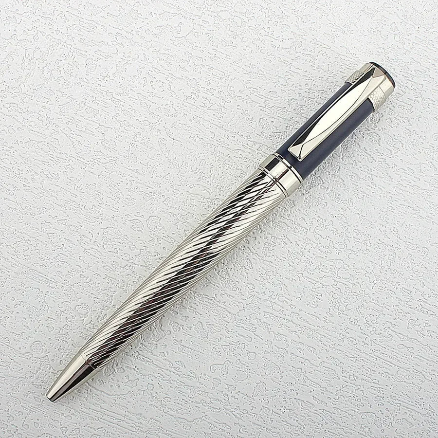Classic 2003 Twist Ballpoint Pens, Stainless Steel Retractable Ball Point Pen Smooth Gel Ink Roller Ball Pen