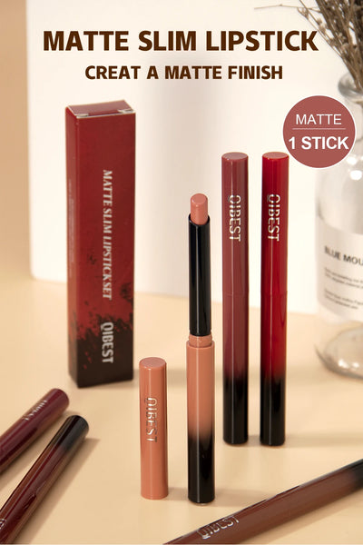 New Velvet Matte Lipstick Long Lasting Waterproof Lipstick Non-Stick Cup Lip Stain Tint Cosmetics Lip Pencil Liner Makeup