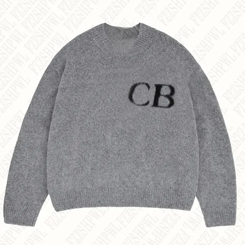 Y2k Men's Knitted Sweater Aesthetic Harajuku Letter Graphic Hip Hop Gothic Pullover Grunge Casual High Street Punk Streetwear
