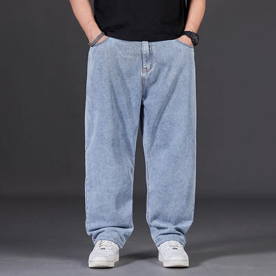 Big Size Jeans Men Large Size Jumbo Long Loose Pants Plus Size Loose Jeans Men