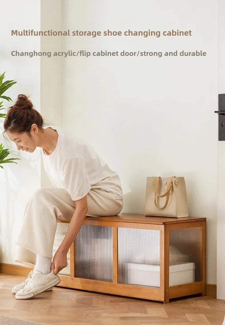Multi-functional Bay Window Storage Cabinet Bedroom Balcony Low Cabinet Flip Long Tatami Storage Furniture Versatile Organizer