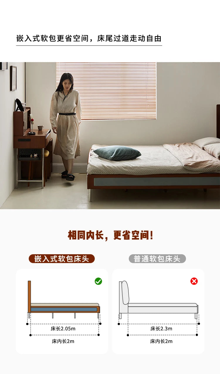 Wooden Cheap Storage Bed Bedroom Elegant Pretty Luxury Full Size Frame Bed Bases Queen Home Cama Box Casal House Accessories