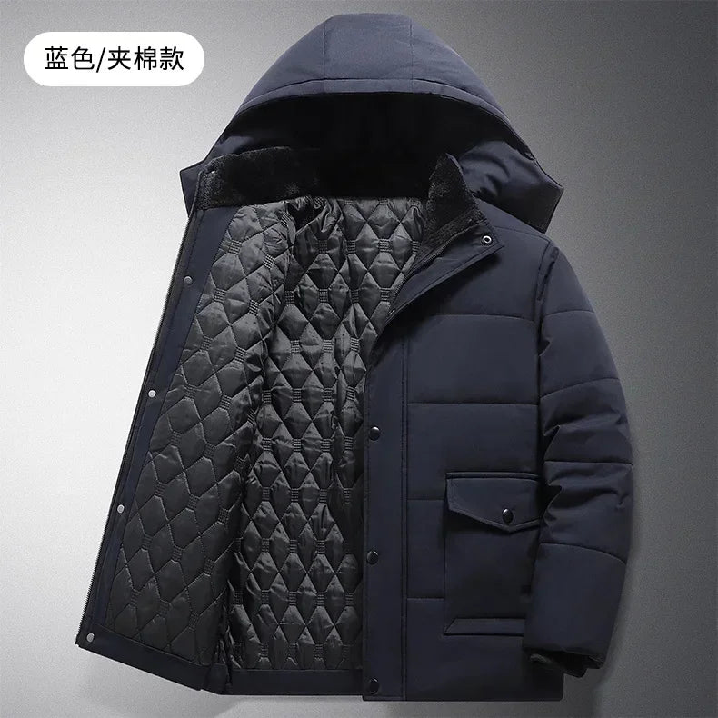 Winter Jacket Men Thicken Warm Parkas Hooded Coat Fleece Man's Jackets High Quality Outwear Jaqueta Masculina Drop Shipping