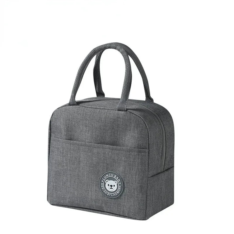 Functional Pattern Cooler Lunch Box Portable Insulated Canvas Lunch Bag Thermal Food Picnic Lunch Bags For Women Kids