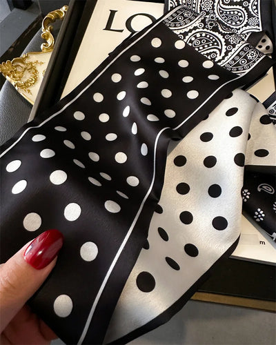 2025 Horse Print Skinny Ribbon Women Scarf Fashoin Hair Hand Wirst Folard Neck Tie Lady Headband Scrunchie Echarpe Silk Scarves
