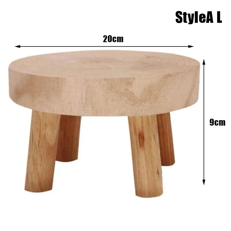 New Wooden Plant Stand Flower Pot Base Holder Stool Garden Flower Display