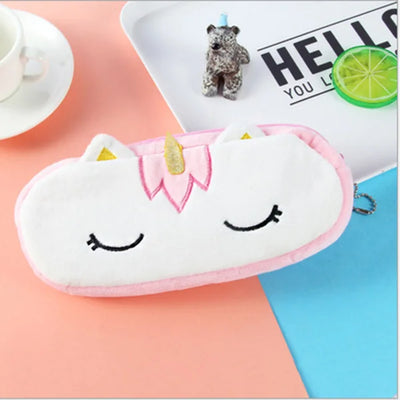 Plush Unicorn Cute Pencil Case Licorne Kawaii Girls Estuche Para Lpices for Trousse Astuccio Canvas Scolaire School Cartuchera