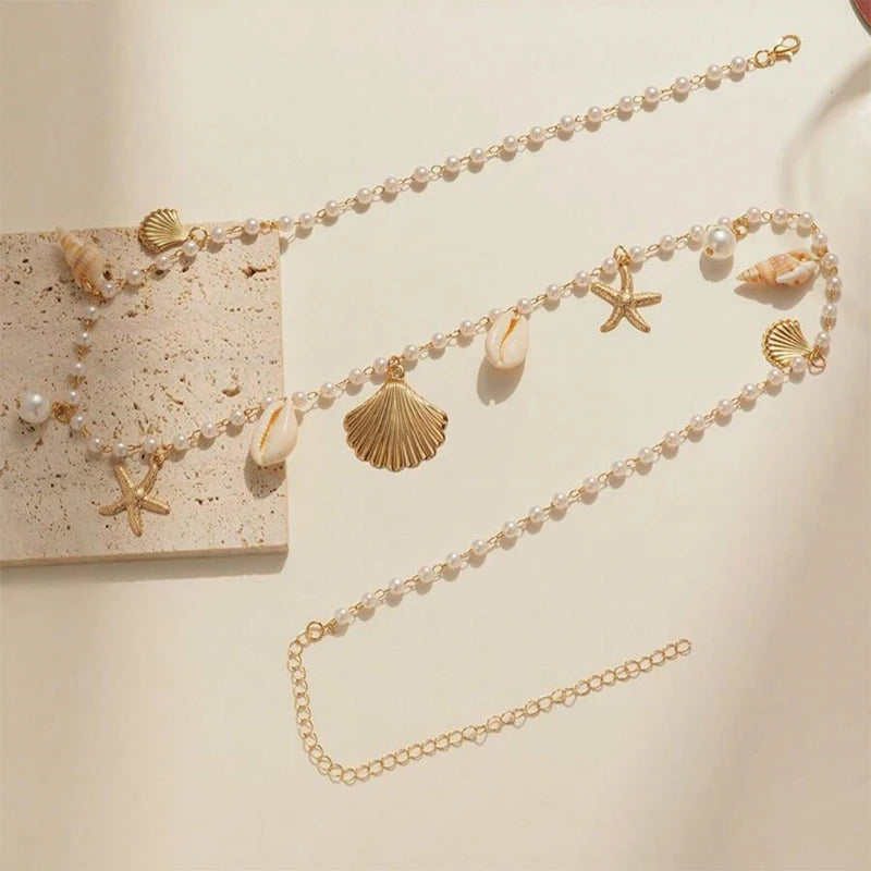 Loe| New Trendy Waist Belly Chain for Women Summer Beach Sexy Simple Body Chain Vacation Jewelry Accessories Punk