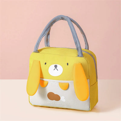 Cartoon Picnic Tote Lunch Bag Portable Insulated Thermal Heat Children'S Bento Bag Kid School Lunch Box Bags Cooler Ice Pack New