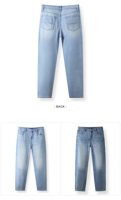 Semir Jeans Men Straight-Leg Retro Distressed 2025 New Summer Pants Cool Feeling Long Pants for Everyday and Trendy Outfits