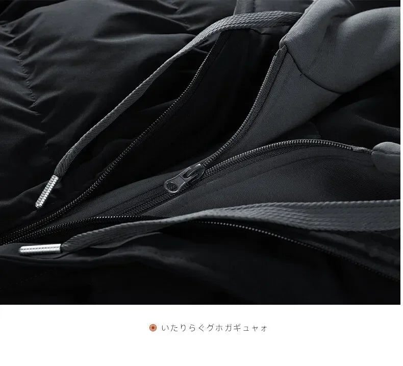 Men Hooded parka Thick Warm Colorful Bubble Coat Winter Jacket Mens Streetwear Hip Hop Parka Korean Black Clothes Puffer Jackets