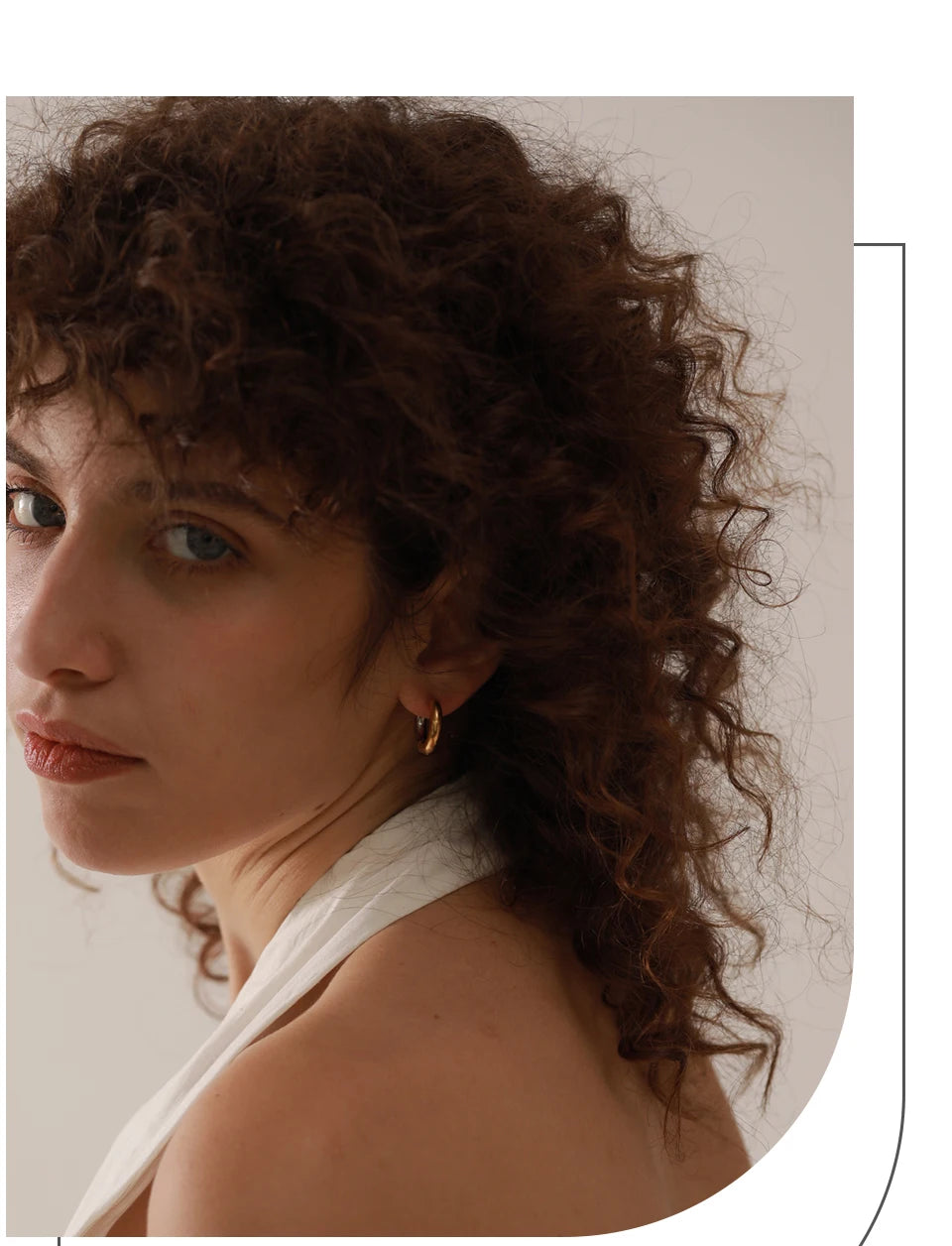 Yhpup  Chic Stainless Steel Geometric Round Hoop Earrings Women Gold Silver Color Charm Trendy Fashion Temperament Jewelry