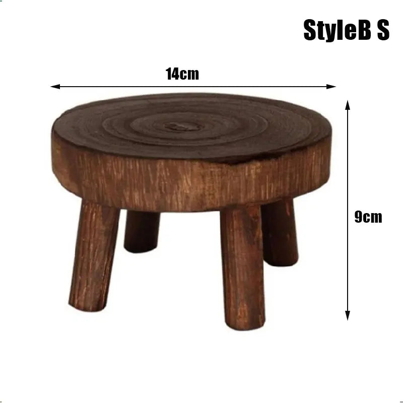 New Wooden Plant Stand Flower Pot Base Holder Stool Garden Flower Display