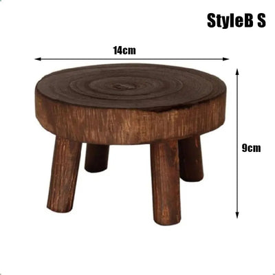 New Wooden Plant Stand Flower Pot Base Holder Stool Garden Flower Display