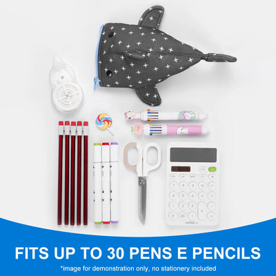 1PC Extra-Thick Fun Large Capacity Pencil Case with Smooth Zipper, for Office & Student Use
