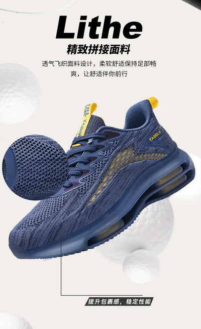 Sneakers Men New Fashionable Thick Soled Anti Slip Shock-absorbing Running Casual Sneakers Summer Mesh Shoes Zapatillas Hombre
