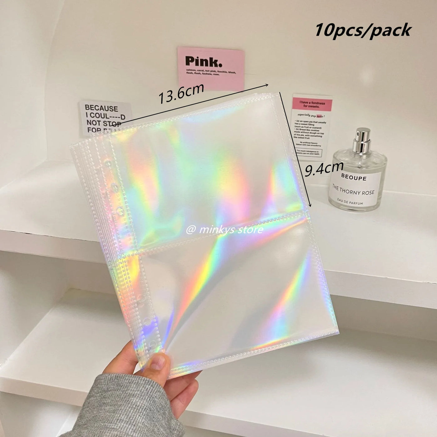 MINKYS 10PCS/Pack Butterfly Little Puppy Kpop Photocard A5 Binder Sleeves Idol Photo Card Holder Photocards Album Storage Bag