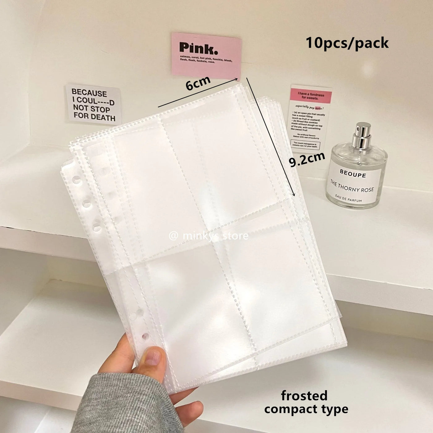 MINKYS 10PCS/Pack Butterfly Little Puppy Kpop Photocard A5 Binder Sleeves Idol Photo Card Holder Photocards Album Storage Bag