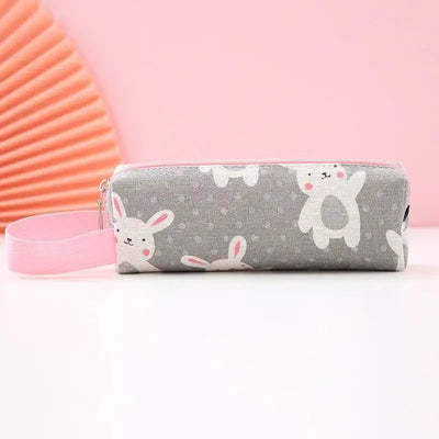 1 Pieces Kawaii Cute Cartoon Animals Pen Pencil Bag School Office Supplies Stationery Receive Tools Makeup Pouch Cosmetics Case