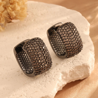 ZAKOL New Fashion U Shape Gold Color Hoop Earrings For Women Wedding Anniversary Gift Jewelry Wholesale