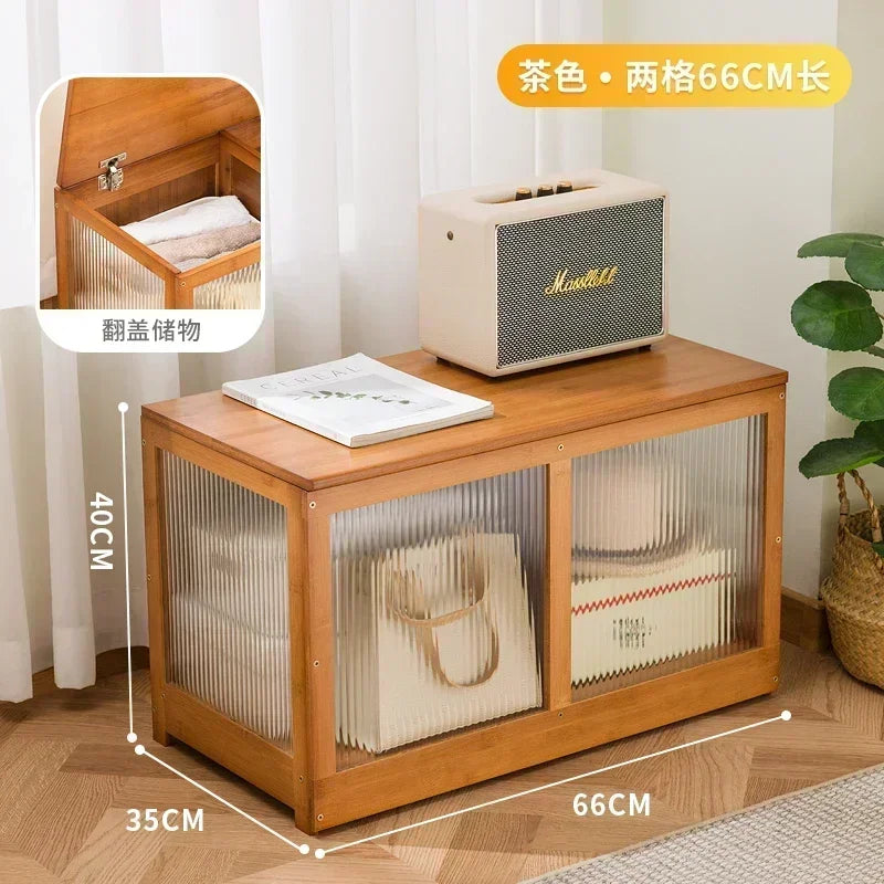 Multi-functional Bay Window Storage Cabinet Bedroom Balcony Low Cabinet Flip Long Tatami Storage Furniture Versatile Organizer