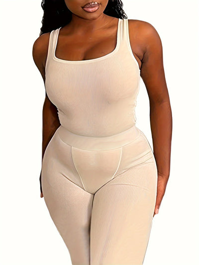 Yoga Wear Apparel Casual 2 Piece Summer Shorts Set For Women Sleeve Top Elastic Leggings Outfits