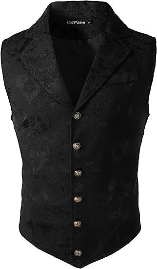 Festivals Men's Retro Vest New Men's Vest Medieval Costume Retro Gothic Specialty Dress Vest Halloween Costume