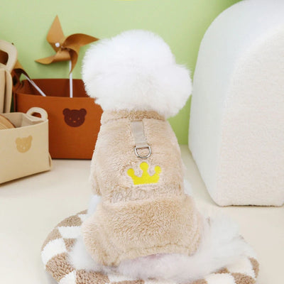 Winter Soft Dog Jumpsuit Warm Fleece Puppy Pajamas for Small Medium Dogs Clothes Pet Pyjamas Chihuahua Overalls Teddy Costumes
