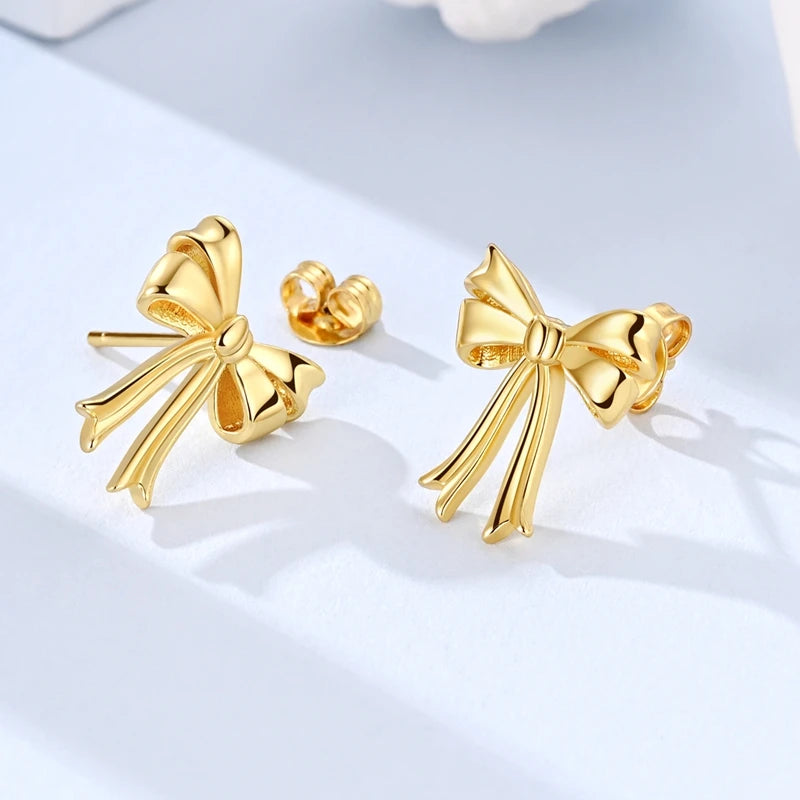 New 925 Sterling Silver Hoop Earrings Heart Bow Gift Box Strawberry Snake Bone Drop Stud Earrings For Women Fashion Jewelry Gift